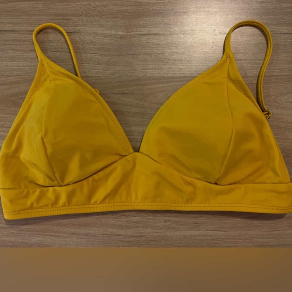 Yellow bikini top
